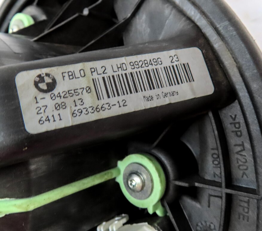 Thumbnail 6: 06-17 BMW 325i 328i 330i 335i M3 X1 X3 X4 Z4 E89 E90 F25 A/C HEATER BLOWER MOTOR