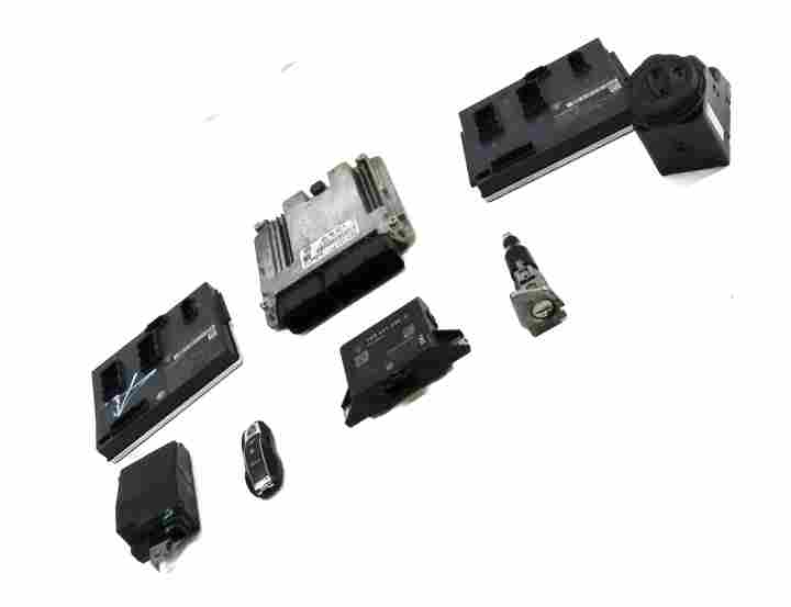 Thumbnail 3: 2011-2018 PORSCHE CAYENNE (958) 3.6L ENGINE ECM BCM IMMOBILIZER MODULE KEY SET