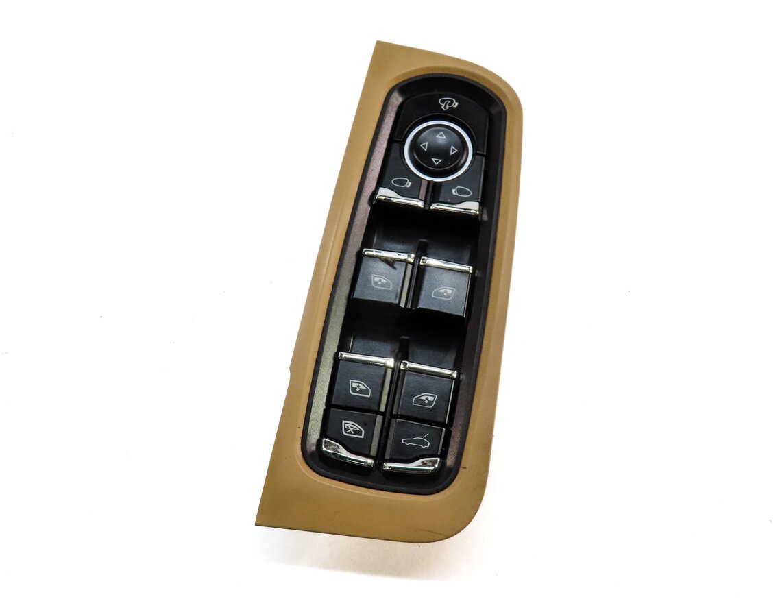 Thumbnail 2: 11-12 PORSCHE CAYENNE (958) LEFT FRONT DRIVER DOOR POWER WINDOW SWITCH (BEIGE)