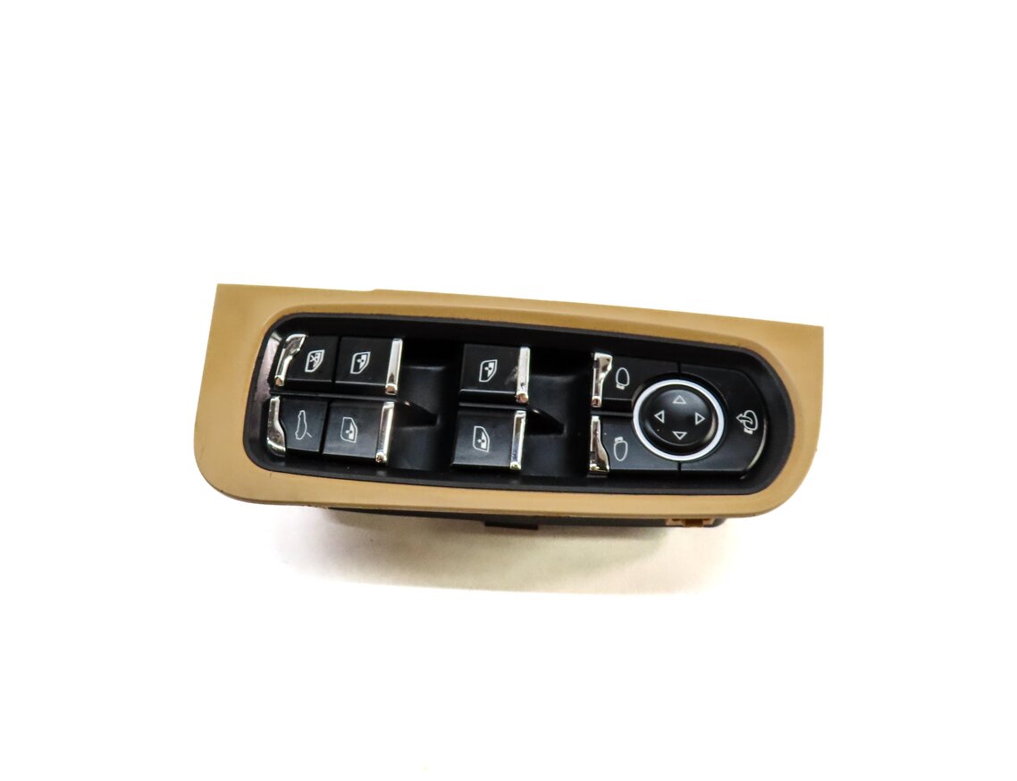 Thumbnail 4: 11-12 PORSCHE CAYENNE (958) LEFT FRONT DRIVER DOOR POWER WINDOW SWITCH (BEIGE)