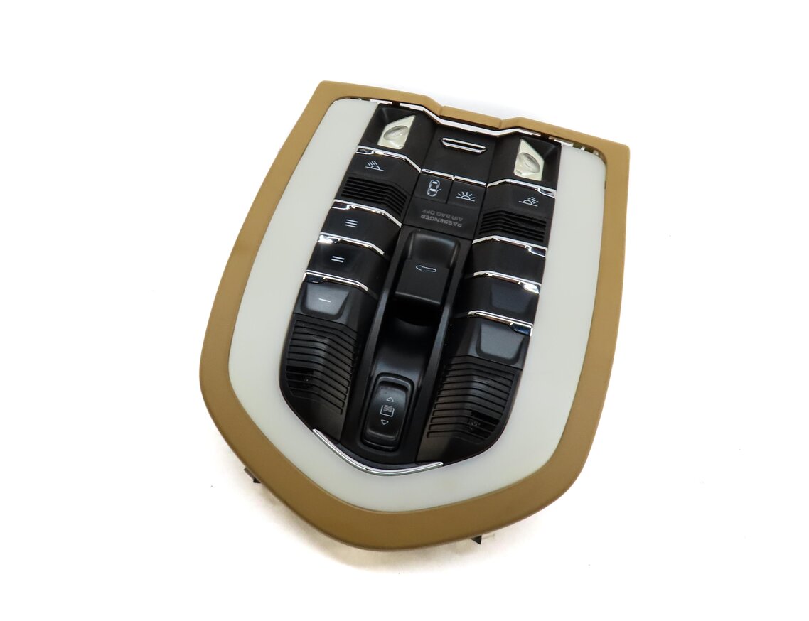 2011 PORSCHE CAYENNE (958) FRONT DOMELIGHT MAP READING COURTESY LIGHT LAMP BEIGE