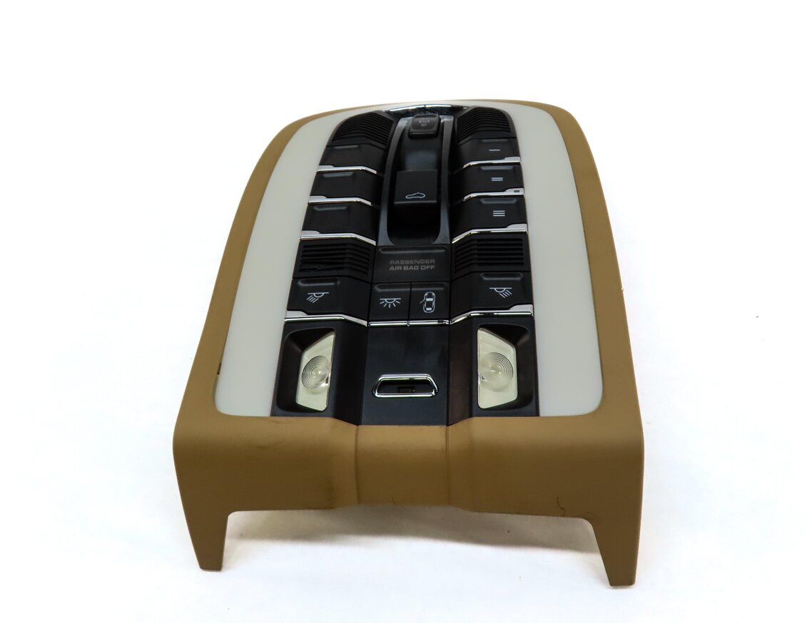 Thumbnail 6: 2011 PORSCHE CAYENNE (958) FRONT DOMELIGHT MAP READING COURTESY LIGHT LAMP BEIGE