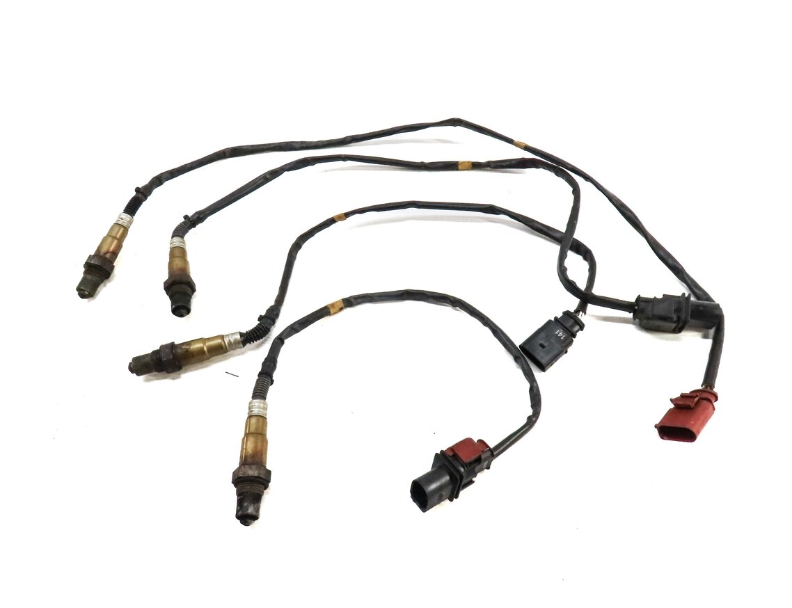 Thumbnail 2: 2011 PORSCHE CAYENNE (958) 3.6L PRE POST CAT O2 OXYGEN LAMBDA PROBE SENSOR SET-4
