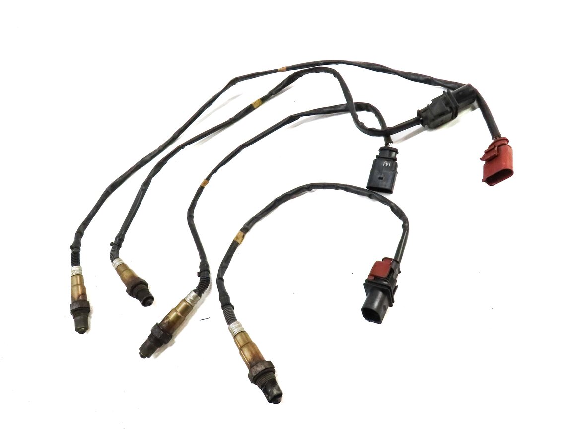 Thumbnail 3: 2011 PORSCHE CAYENNE (958) 3.6L PRE POST CAT O2 OXYGEN LAMBDA PROBE SENSOR SET-4