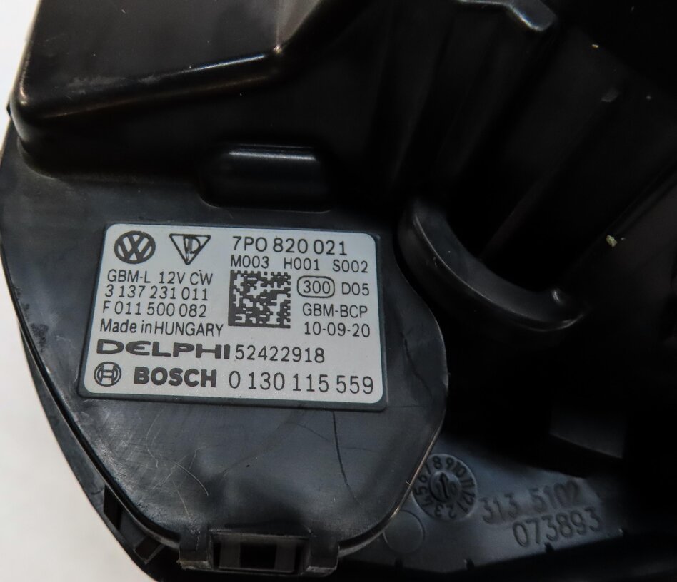 Thumbnail 7: 2011-2018 PORSCHE CAYENNE (958) FRONT HEATER A/C BLOWER FAN MOTOR w/ RESISTOR