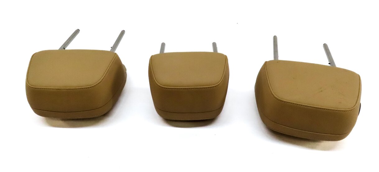 Thumbnail 5: 11-18 PORSCHE CAYENNE (958) REAR LEFT RIGHT & CENTER SEAT HEADREST SET3 (BEIGE)