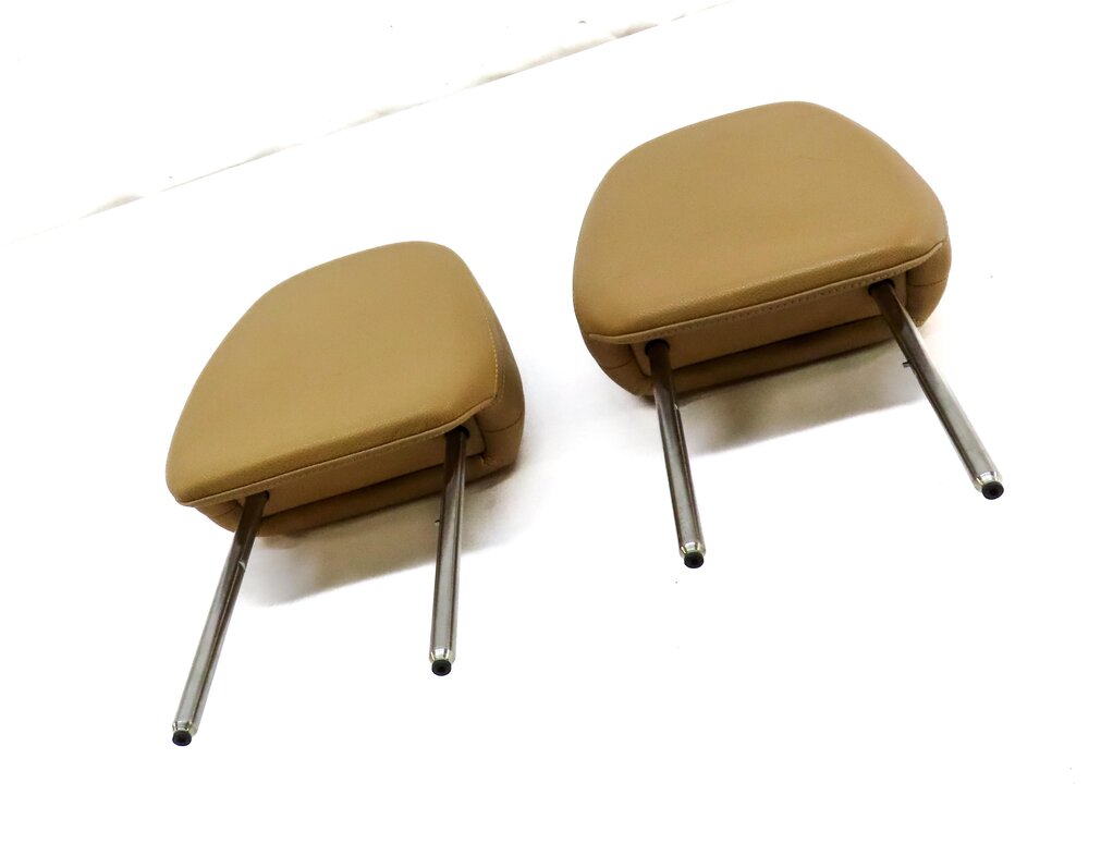Thumbnail 3: 11-18 PORSCHE CAYENNE (958) FRONT LEFT & RIGHT SEAT HEADREST SET 2 (BEIGE)