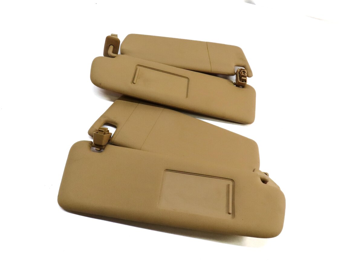 2011-2014 PORSCHE CAYENNE (958) FRONT LEFT & RIGHT SUNVISOR SHADE SET (BEIGE)