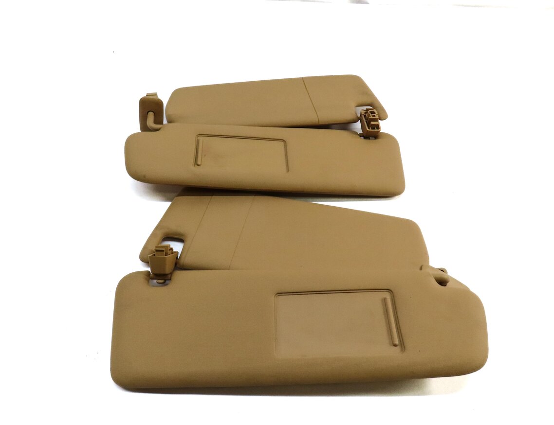 Thumbnail 4: 2011-2014 PORSCHE CAYENNE (958) FRONT LEFT & RIGHT SUNVISOR SHADE SET (BEIGE)