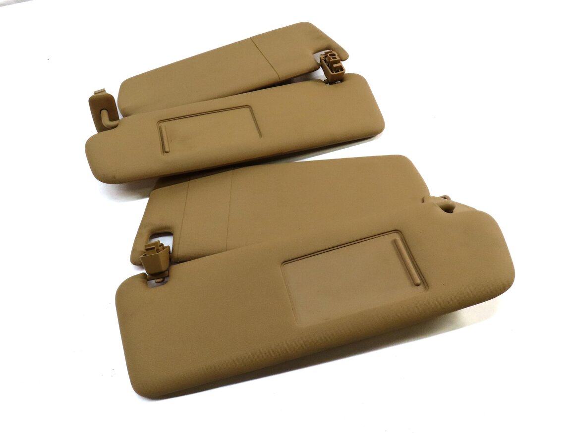 Thumbnail 5: 2011-2014 PORSCHE CAYENNE (958) FRONT LEFT & RIGHT SUNVISOR SHADE SET (BEIGE)