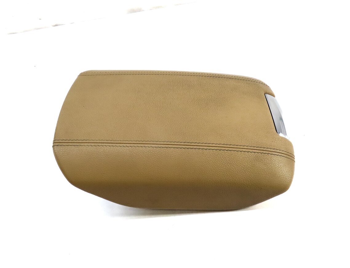 Thumbnail 4: 11-18 PORSCHE CAYENNE (958) FRONT CENTER CONSOLE ARMREST ARM REST LID (BEIGE)