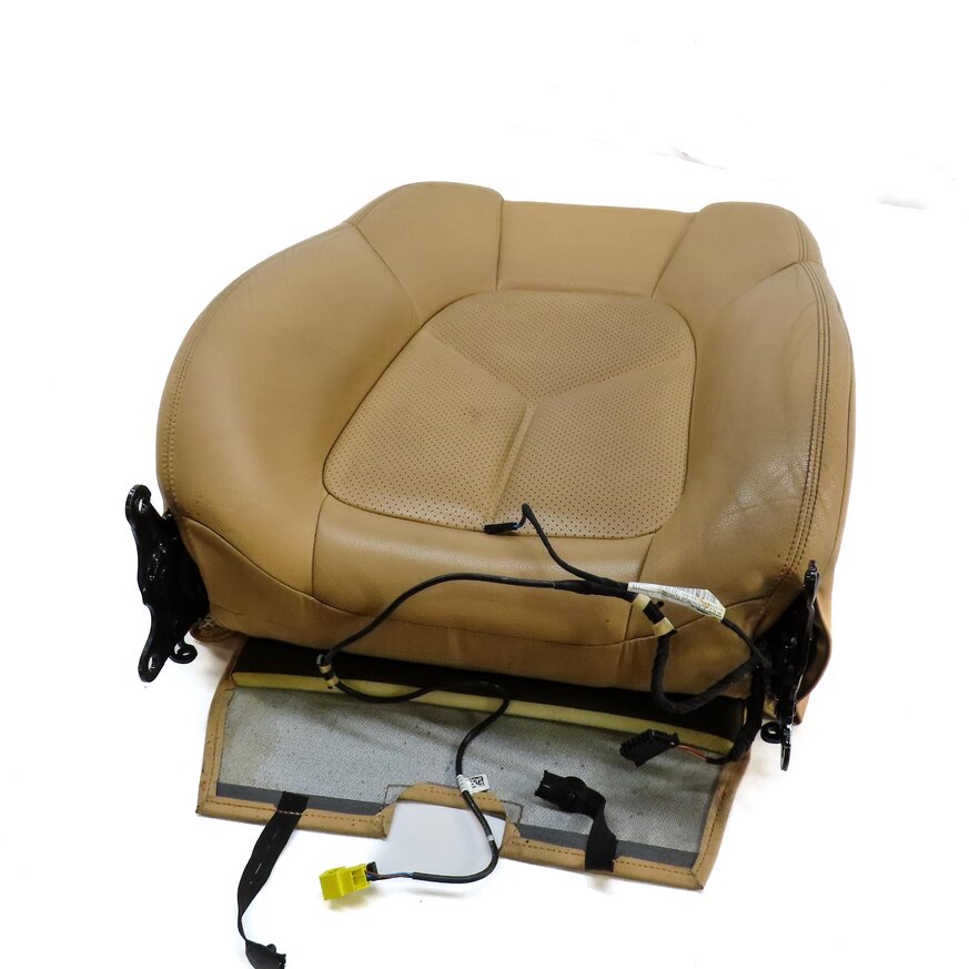 2011 PORSCHE CAYENNE (958) LEFT DRIVER UPPER TOP HEATED SEAT CUSHION (BEIGE)