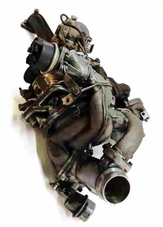 Thumbnail 4: 2009-2013 BMW X5 (E70) 3.0L M57Y DIESEL ENGINE - UPPER & LOWER TURBOCHARGER
