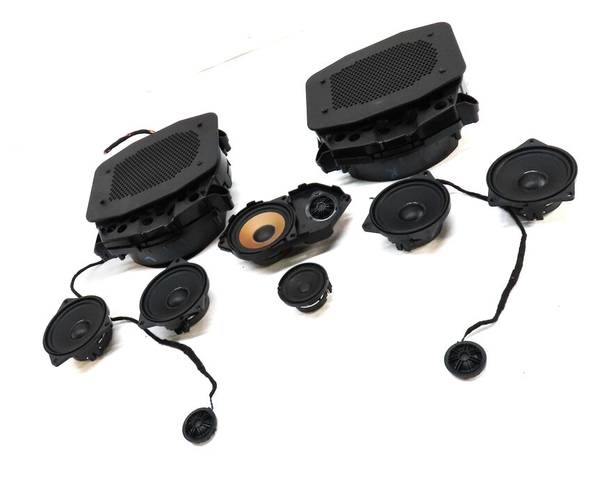 Thumbnail 12: 2012 BMW X5 E70 FRONT REAR LEFT RIGHT DOOR DASH DECK STEREO RADIO SPEAKER SET 11
