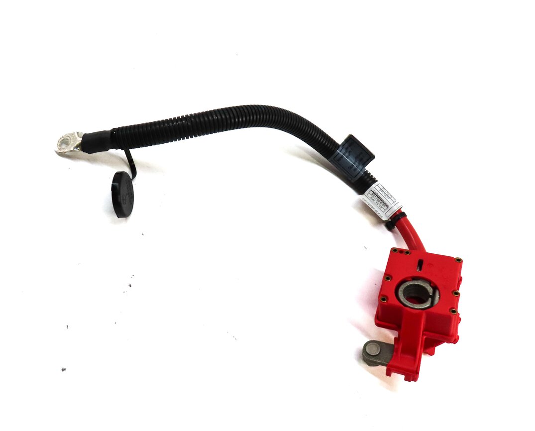 Thumbnail 1: 2012 BMW X5 (E70) POSITIVE BATTERY CABLE w/ TERMINAL & SAFETY BLOWOUT FUSE