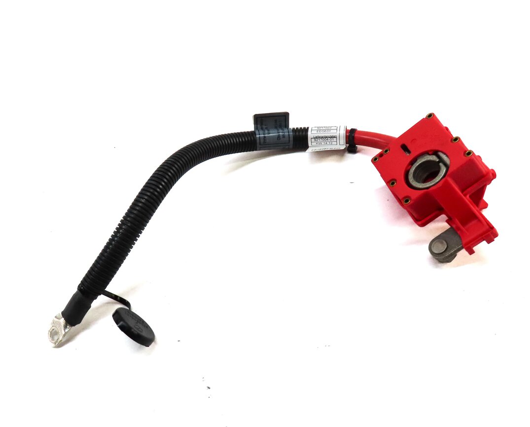 Thumbnail 3: 2012 BMW X5 (E70) POSITIVE BATTERY CABLE w/ TERMINAL & SAFETY BLOWOUT FUSE