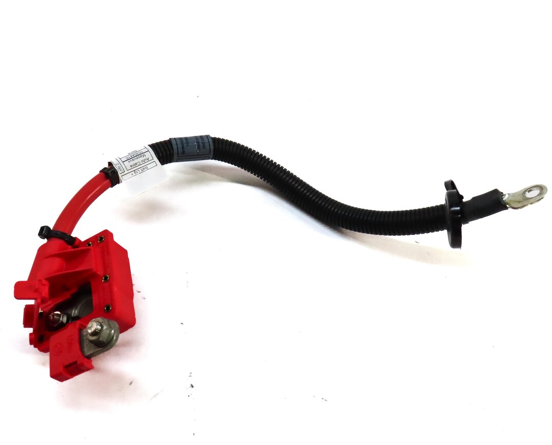 Thumbnail 4: 2012 BMW X5 (E70) POSITIVE BATTERY CABLE w/ TERMINAL & SAFETY BLOWOUT FUSE