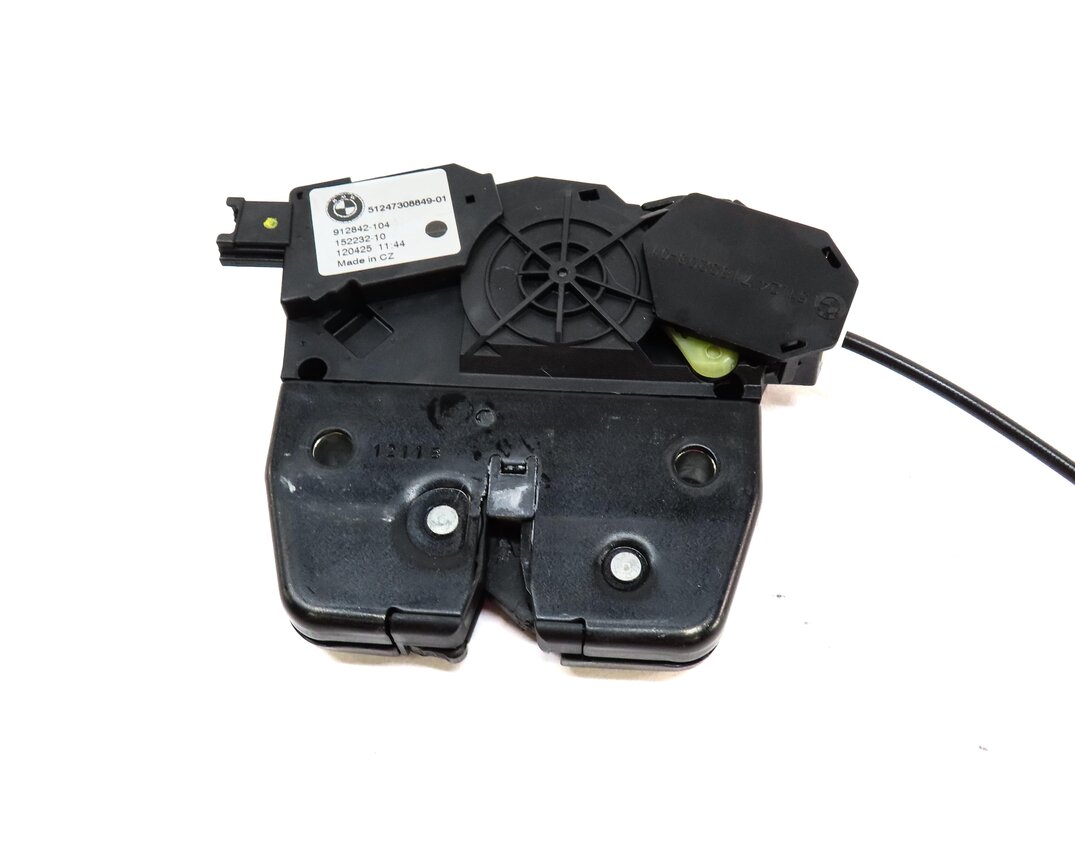 Thumbnail 5: 2012 BMW X5 (E70) REAR TRUNK UPPER LOCK LATCH ACTUATOR w/ CABLE 51247308849