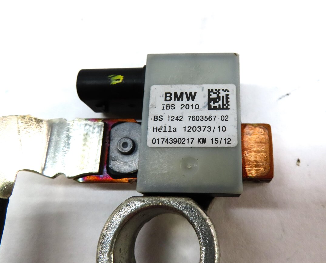 Thumbnail 5: 2012 BMW X5 E70 NEGATIVE BATTERY CABLE w/ INTELLIGENT BATTERY SYSTEM IBS MODULE