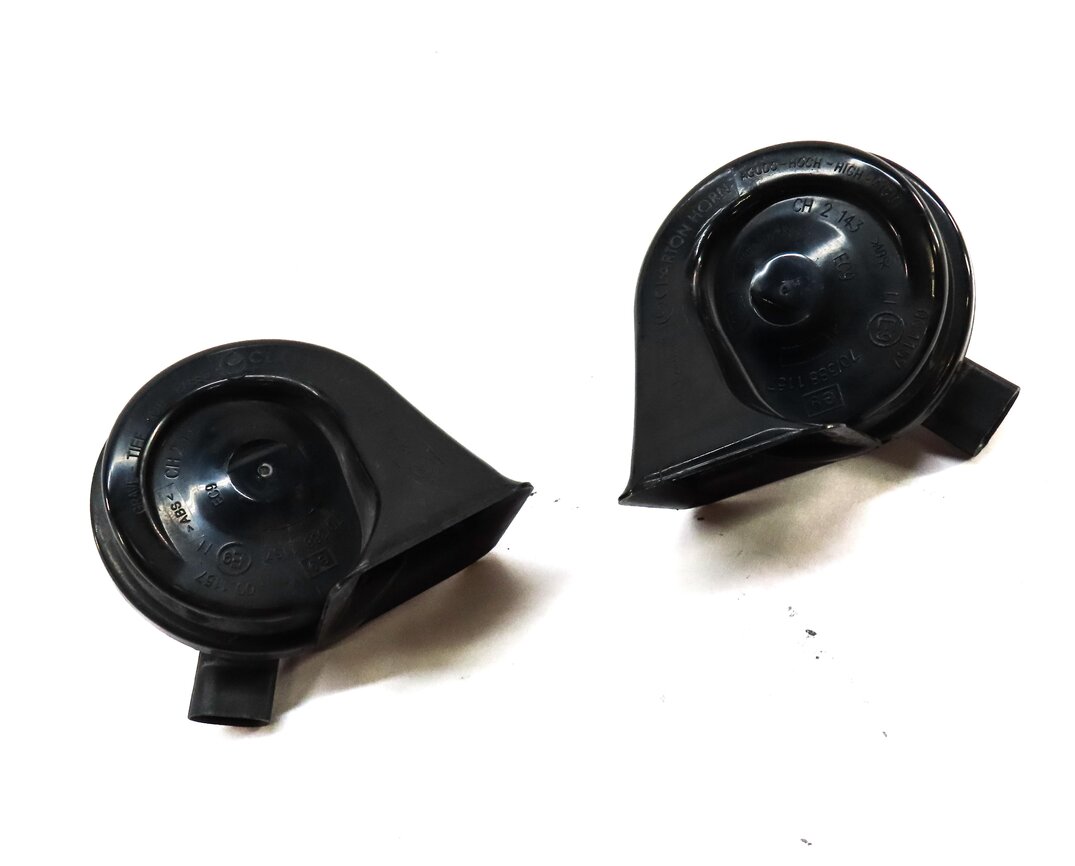 Thumbnail 3: 2010-2014 BMW X5 X6 (E70 E71) HIGH & LOW TONE SAFETY HORN SET-2