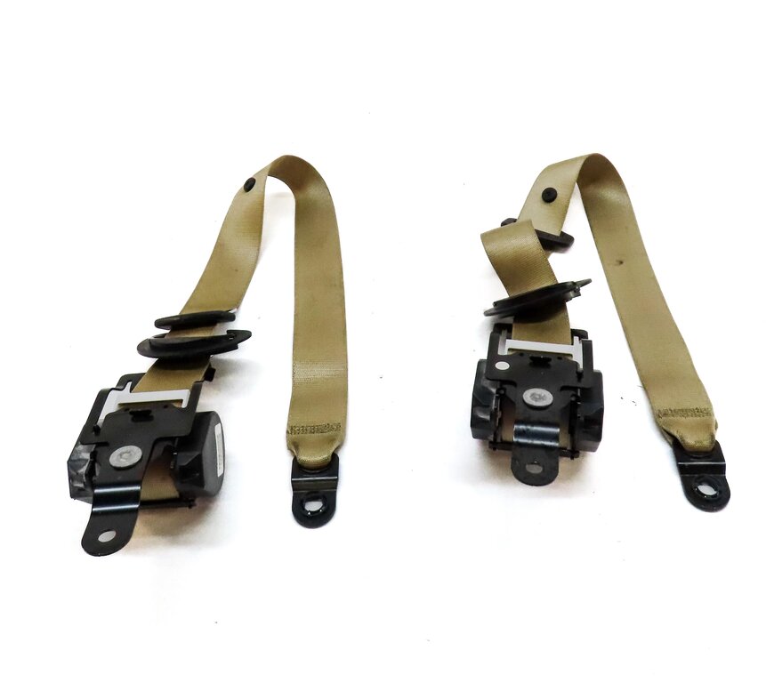 Thumbnail 4: 2012 BMW X5 (E70) REAR 2ND ROW LEFT & RIGHT SEATBELT RETRACTOR SET 2 (BEIGE)