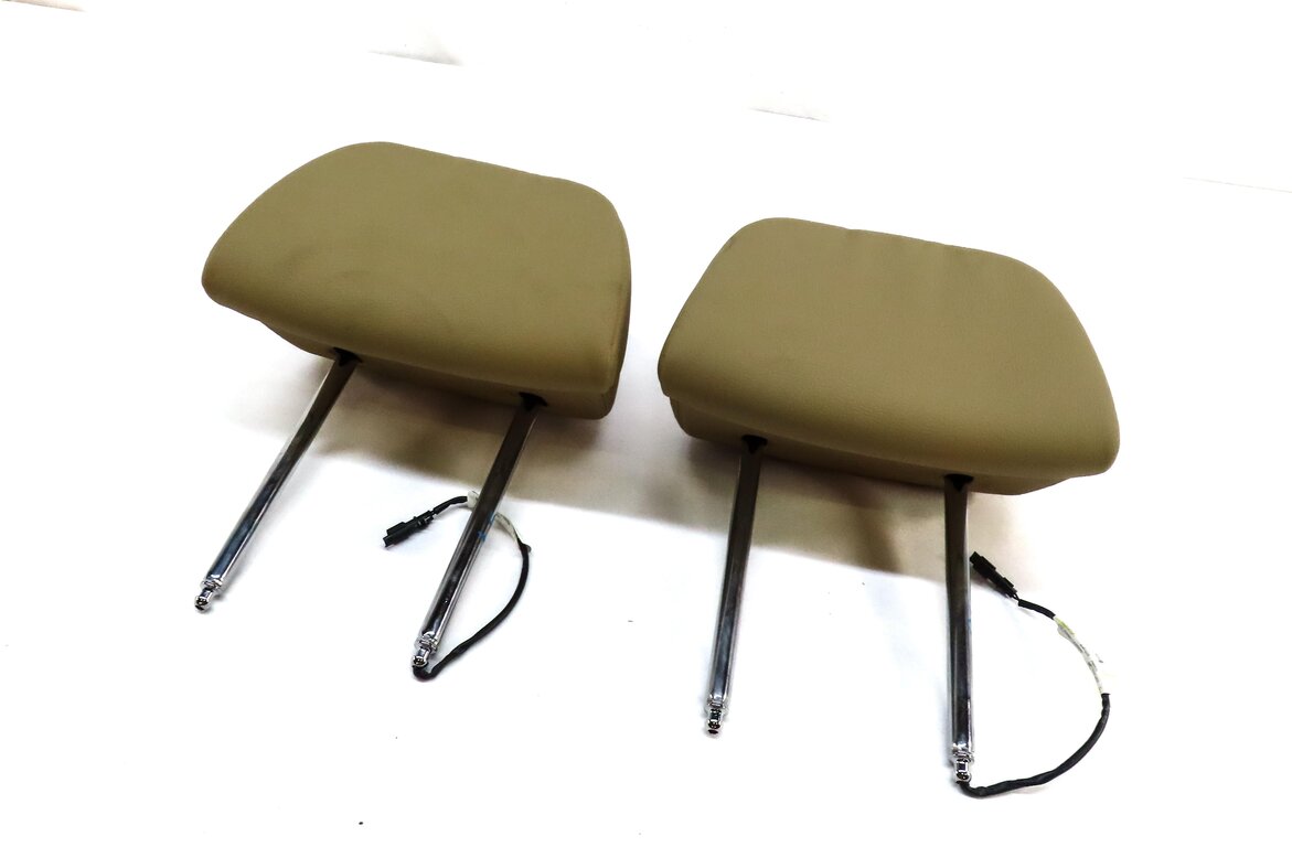 11-13 BMW X5 X6 E70 E71 FRONT LEFT DRIVER RIGHT PASSENGER SEAT HEADREST (BEIGE)