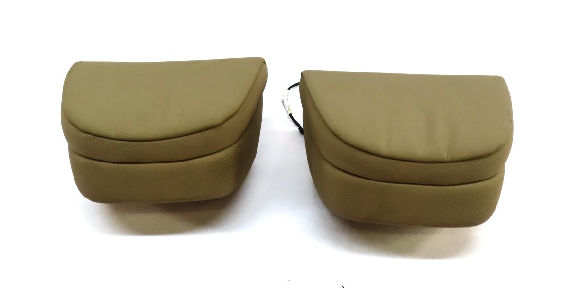 Thumbnail 4: 11-13 BMW X5 X6 E70 E71 FRONT LEFT DRIVER RIGHT PASSENGER SEAT HEADREST (BEIGE)