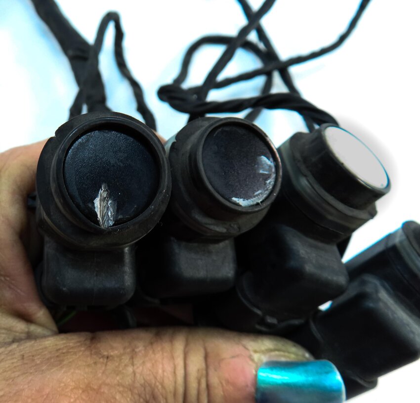 Thumbnail 6: 2012 BMW X5 (E70) REAR PARK ASSIST PDC SENSOR SET4 (WHITE & BLACK) w/ HARNESS