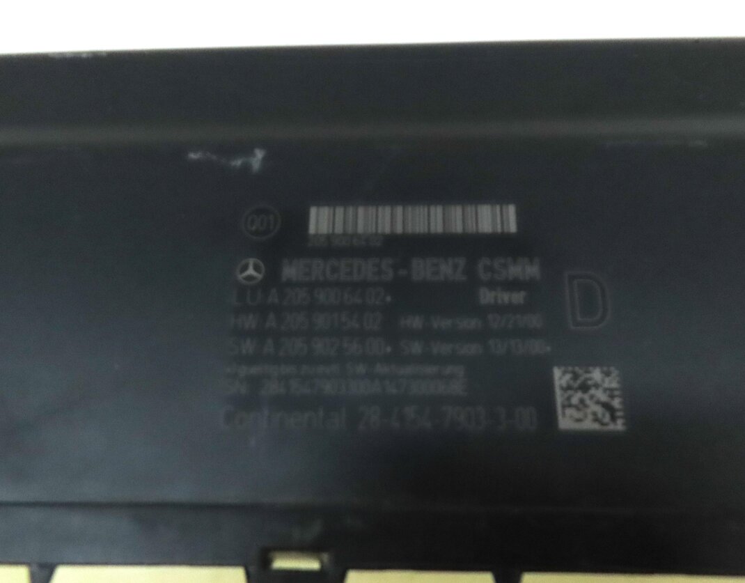 Thumbnail 4: 2015 MERCEDES C300 (W205) FRONT LEFT DRIVER SEAT CONTROL MODULE