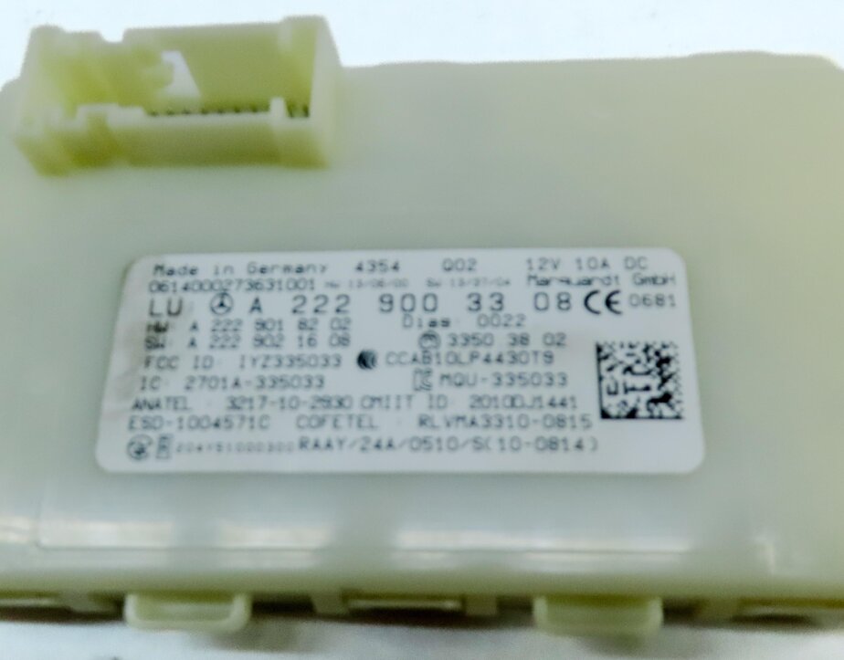 Thumbnail 4: 2015-2019 MERCEDES C300 C400 GLC300 S400 S550 (W205 W222 X253) KEYLESS GO MODULE