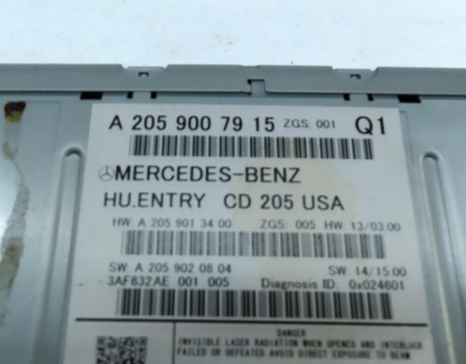 Thumbnail 7: 2015 MERCEDES C300 (W205) AM/FM CD PLAYER RADIO STEREO RECEIVER HEAD UNIT