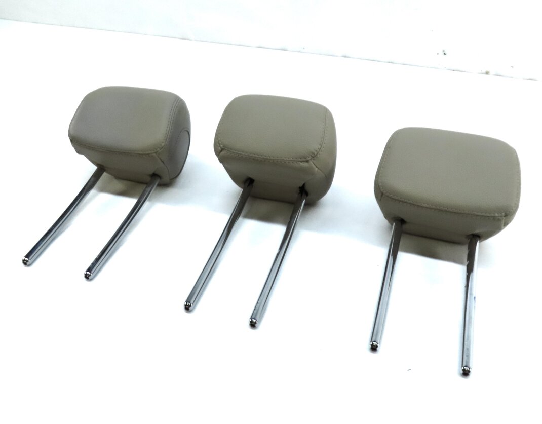 15-21 MERCEDES C-CLASS (W205) REAR SEAT LEFT CENTER RIGHT HEADREST SET-3 (BEIGE)