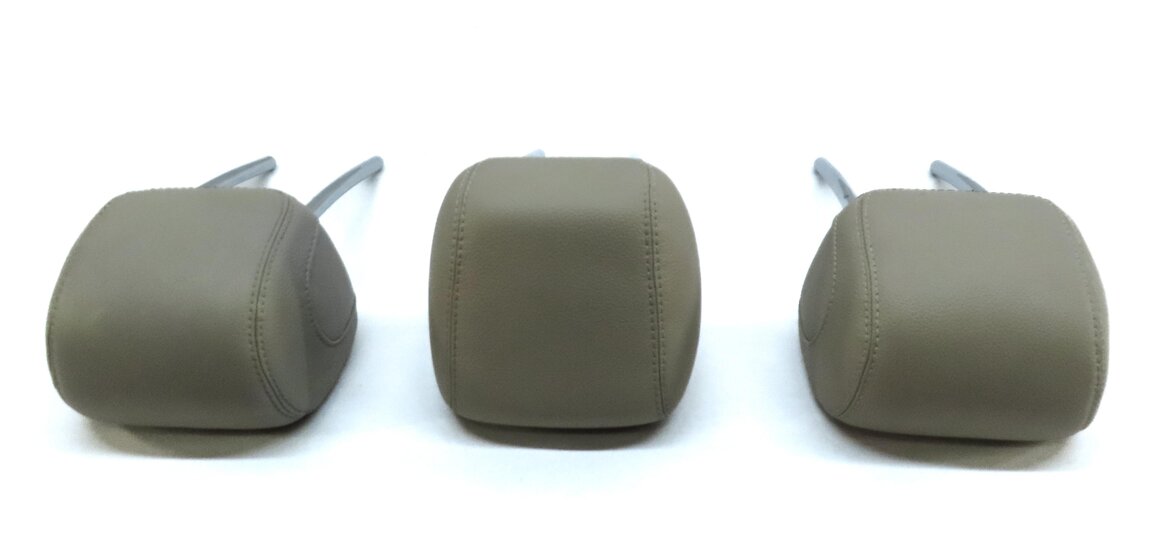 Thumbnail 5: 15-21 MERCEDES C-CLASS (W205) REAR SEAT LEFT CENTER RIGHT HEADREST SET-3 (BEIGE)