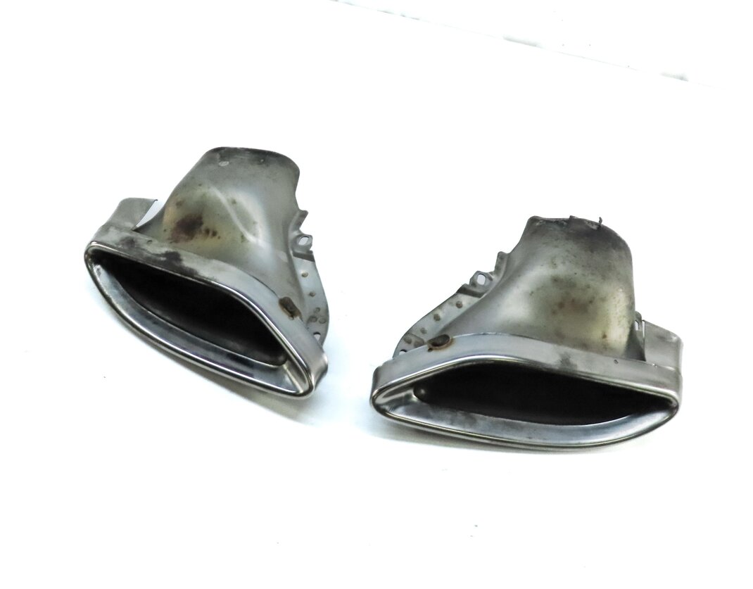 2012-2015 MERCEDES C350 COUPE (W204) REAR LEFT & RIGHT EXHAUST MUFFLER TIP SET 2