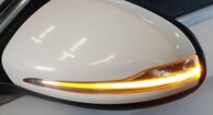 Thumbnail 2: 15-16 MERCEDES C-CLASS (W205) LEFT BLIND SPOT P-FOLD AUTODIM DOOR MIRROR (WHITE)