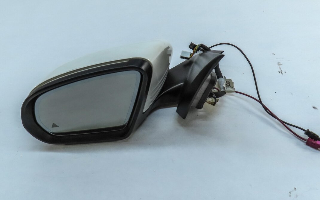 Thumbnail 3: 15-16 MERCEDES C-CLASS (W205) LEFT BLIND SPOT P-FOLD AUTODIM DOOR MIRROR (WHITE)