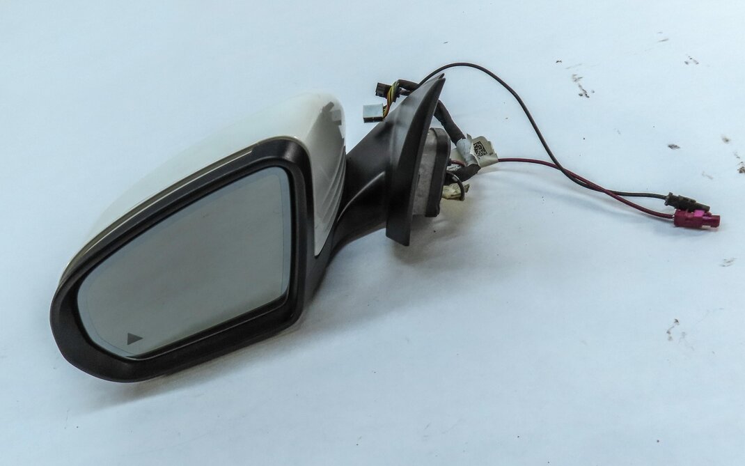 Thumbnail 4: 15-16 MERCEDES C-CLASS (W205) LEFT BLIND SPOT P-FOLD AUTODIM DOOR MIRROR (WHITE)