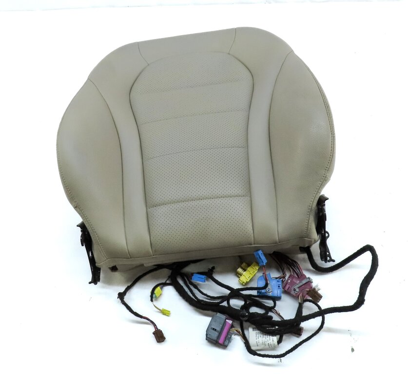 Thumbnail 3: 15-17 MERCEDES C-CLASS (W205) LEFT DRIVER UPPER TOP HEATED SEAT CUSHION (BEIGE)