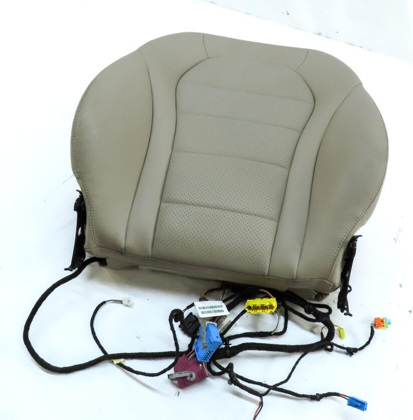 15-17 MERCEDES C-CLASS W205 RIGHT PASSENGER UPPER TOP HEATED SEAT CUSHION BEIGE