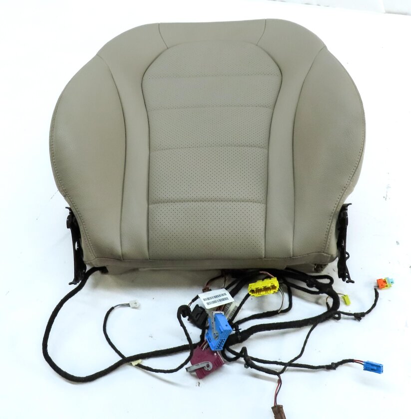 Thumbnail 2: 15-17 MERCEDES C-CLASS W205 RIGHT PASSENGER UPPER TOP HEATED SEAT CUSHION BEIGE