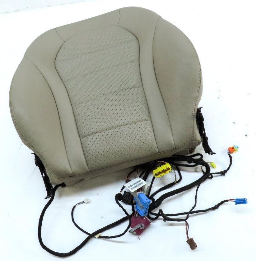 Thumbnail 3: 15-17 MERCEDES C-CLASS W205 RIGHT PASSENGER UPPER TOP HEATED SEAT CUSHION BEIGE