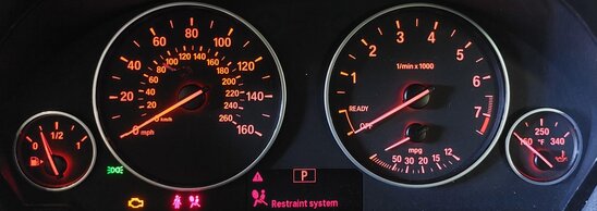 Thumbnail 2: 2014-2020 BMW 3 4 SERIES (F30 F32) SPEEDOMETER INSTRUMENT GAUGE CLUSTER (124k)
