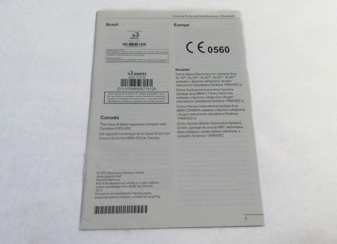 Thumbnail 6: 2013 BMW M5 ///M (F10) OWNERS MANUAL BOOK BOOKLET GUIDE SET w/ CASE