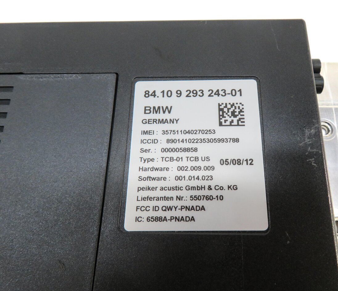 Thumbnail 4: 2013 BMW M5 ///M (F10) PHONE BLUETOOTH TELEMATICS COMMUNICATION CONTROL MODULE