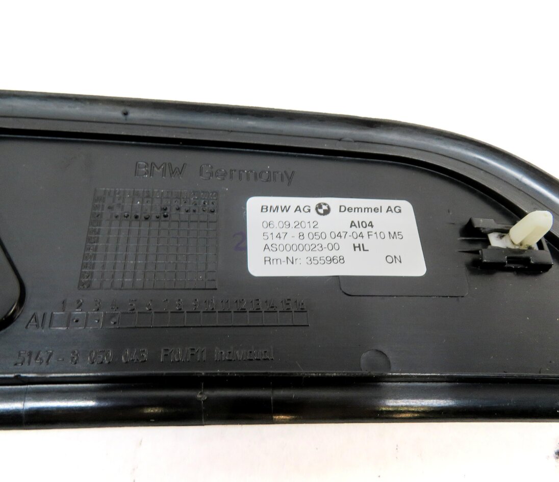 Thumbnail 11: 2013 BMW M5 ///M (F10) FRONT & REAR DOOR SILL SCUFF PANEL TRIM SET-4
