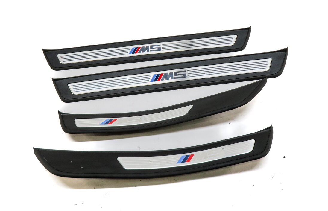 Thumbnail 2: 2013 BMW M5 ///M (F10) FRONT & REAR DOOR SILL SCUFF PANEL TRIM SET-4