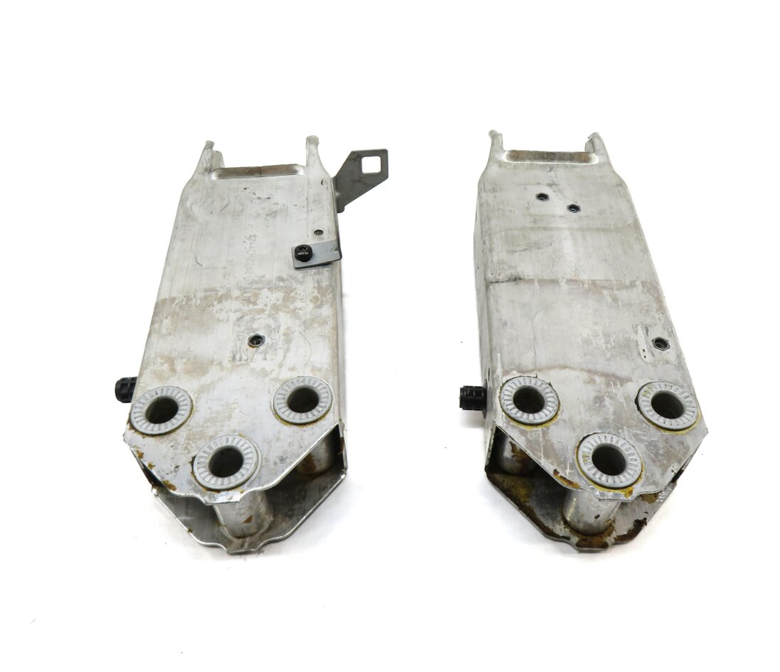 Thumbnail 2: 11-16 BMW 5 M5 F10 FRONT BUMPER LEFT & RIGHT REINFORCEMENT BAR BRACKET SET/2
