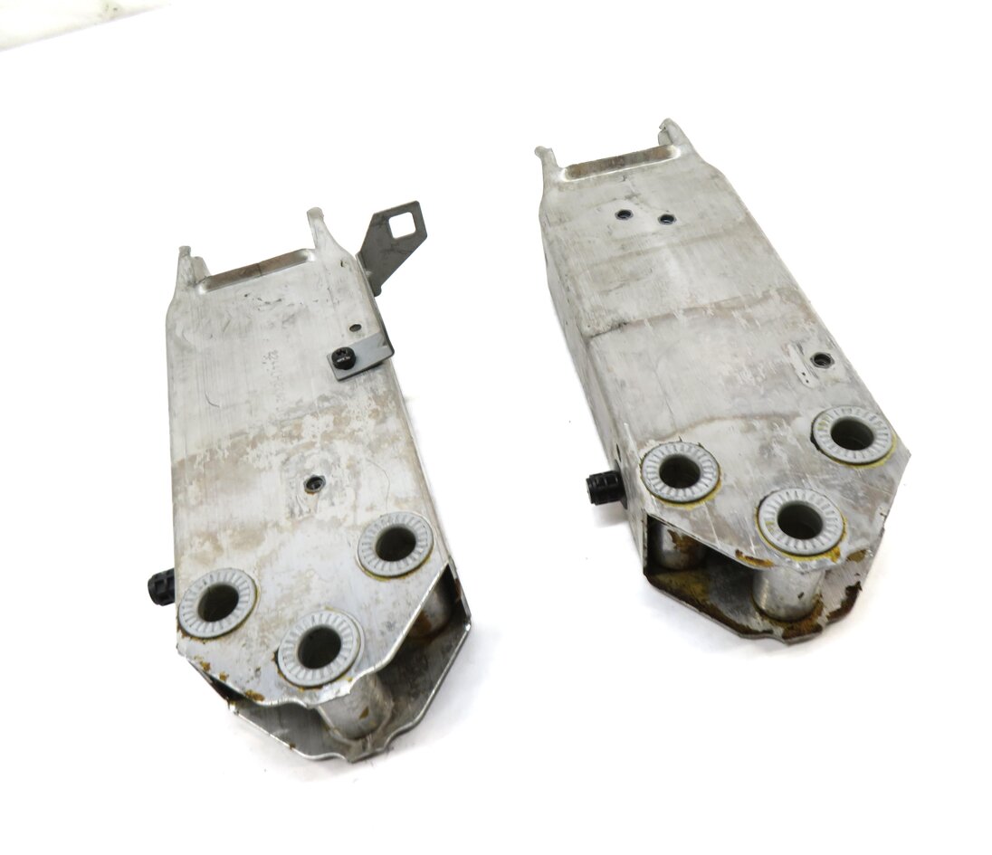 Thumbnail 3: 11-16 BMW 5 M5 F10 FRONT BUMPER LEFT & RIGHT REINFORCEMENT BAR BRACKET SET/2