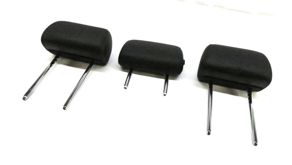 2013-2016 BMW M5 (F10) REAR SEAT LEFT RIGHT CENTER HEADREST SET-3 (BLACK MERINO)