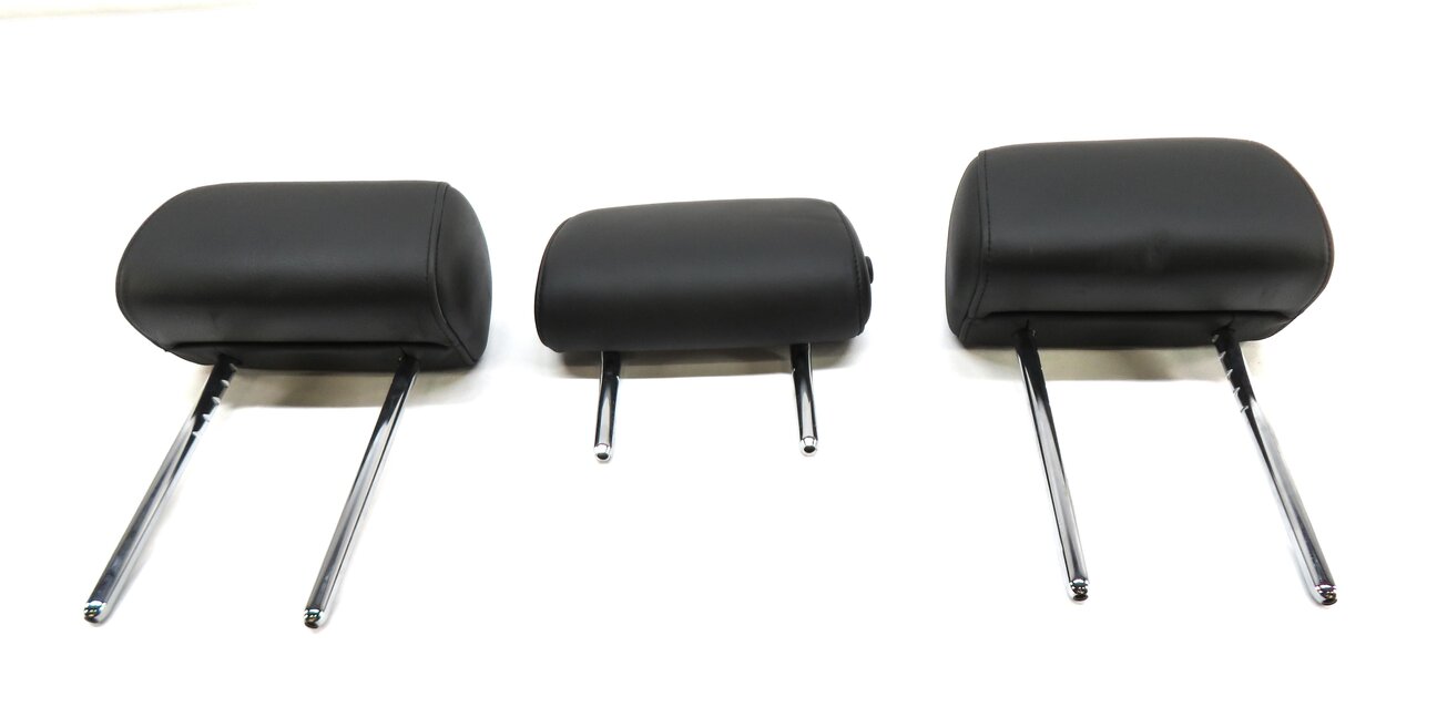 Thumbnail 2: 2013-2016 BMW M5 (F10) REAR SEAT LEFT RIGHT CENTER HEADREST SET-3 (BLACK MERINO)